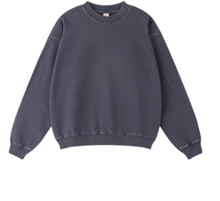 100% Cotton Hoodies Sublimation Crewneck Blank Pullover High Quality French Terry Acid Wash Vintage Distressed Embroidery Hoodie