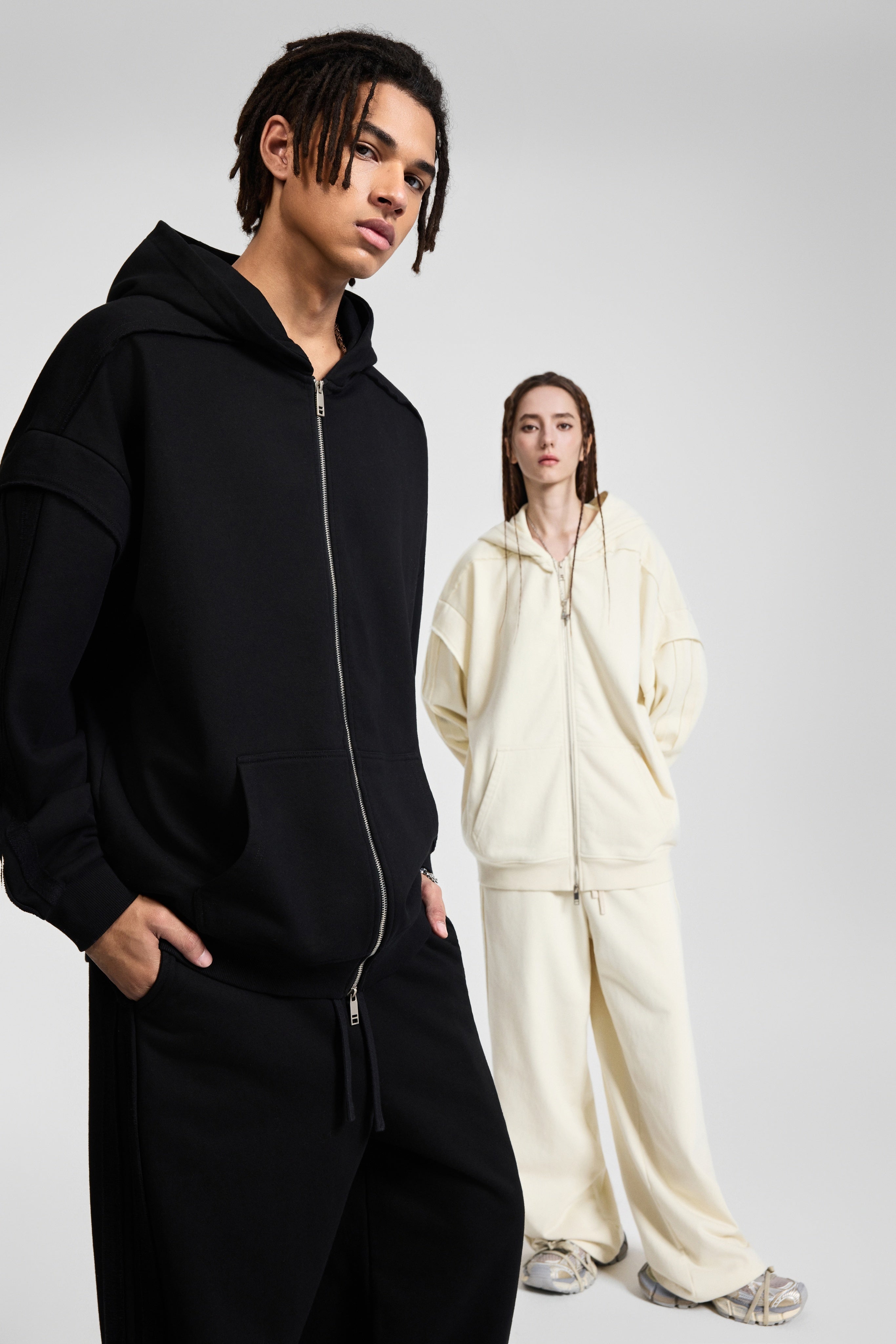 High Quality Heavy Oversized Custom Weight Winter  Hoodie Blanket Hoodie Men Zip Hoodie