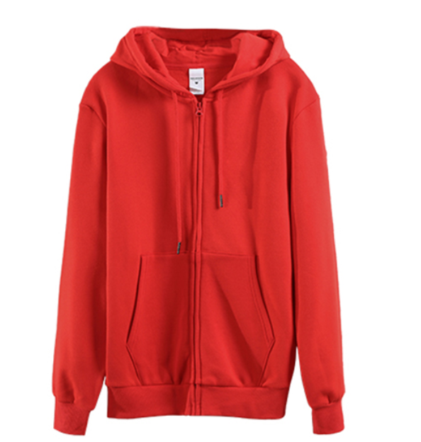High Quality Hoodie 4 Color Fleece Adult Zipper Pullover Shirt Multiple Processes to Choose From Autumn and Winter Style