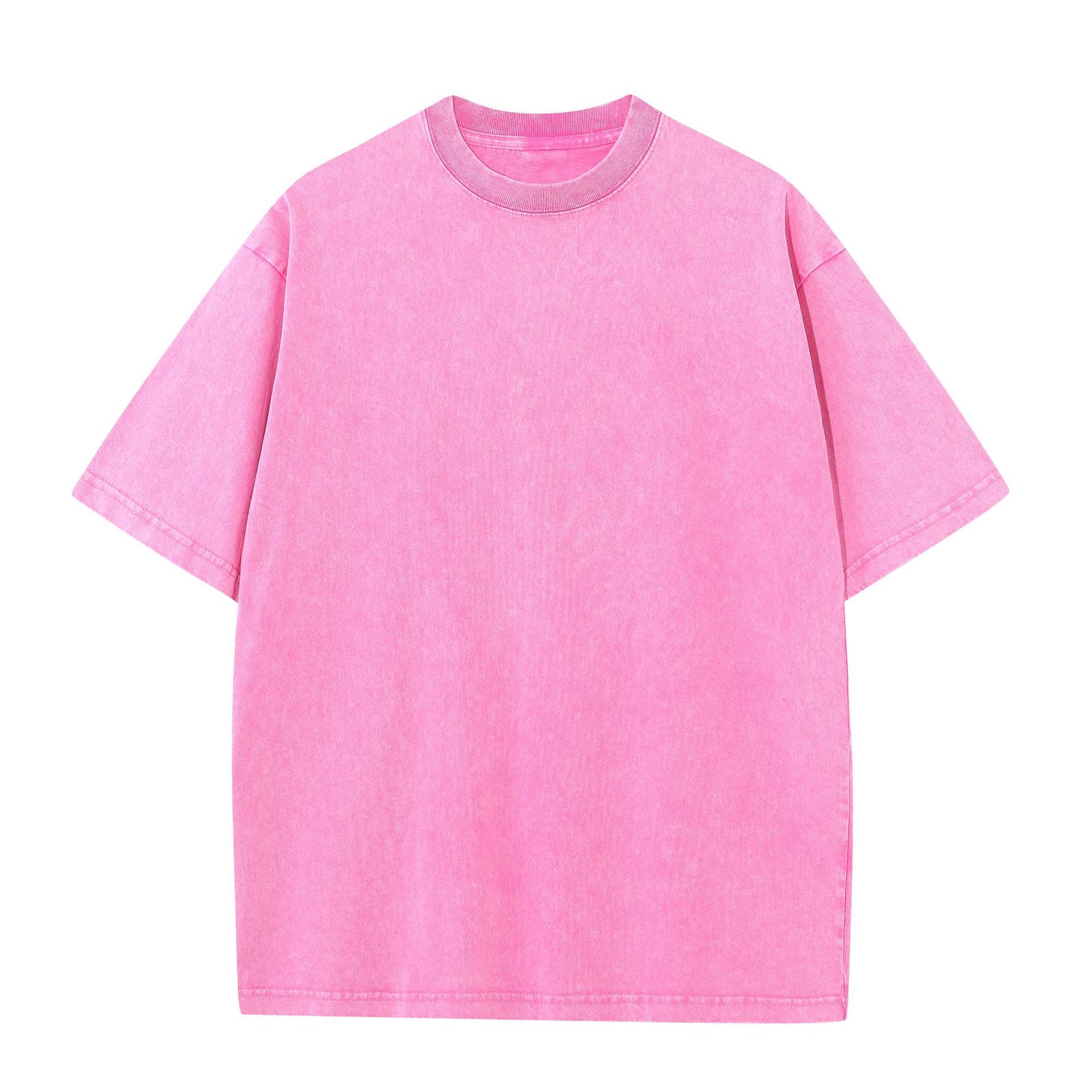 Personalized t Shirt Design 7 Color 230g Pure Cotton Heavyweight Distressed Long Sleeved Short Sleeved T-shirt High Quality
