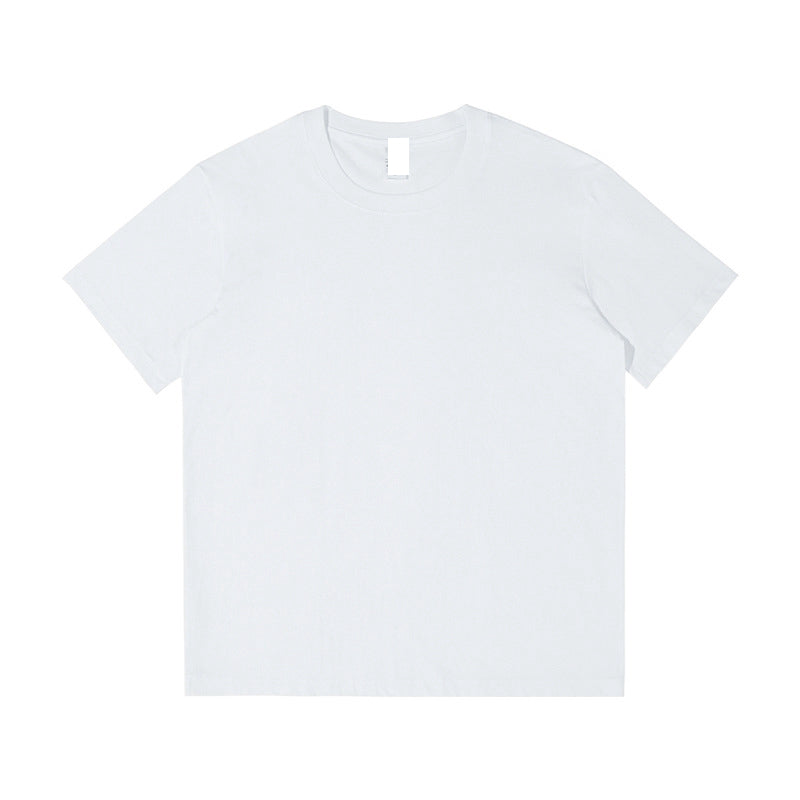 Customized t Shirts 18 Color All Cotton Short Sleeved T Shirt in Loose Fit Plain Tshirts for Printing American Vintage Style