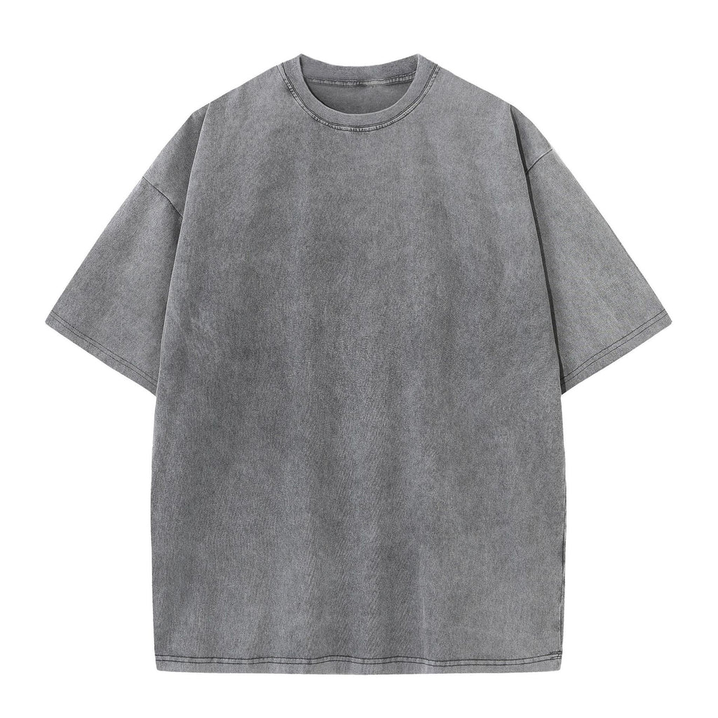 Personalized t Shirt Design 7 Color 230g Pure Cotton Heavyweight Distressed Long Sleeved Short Sleeved T-shirt High Quality