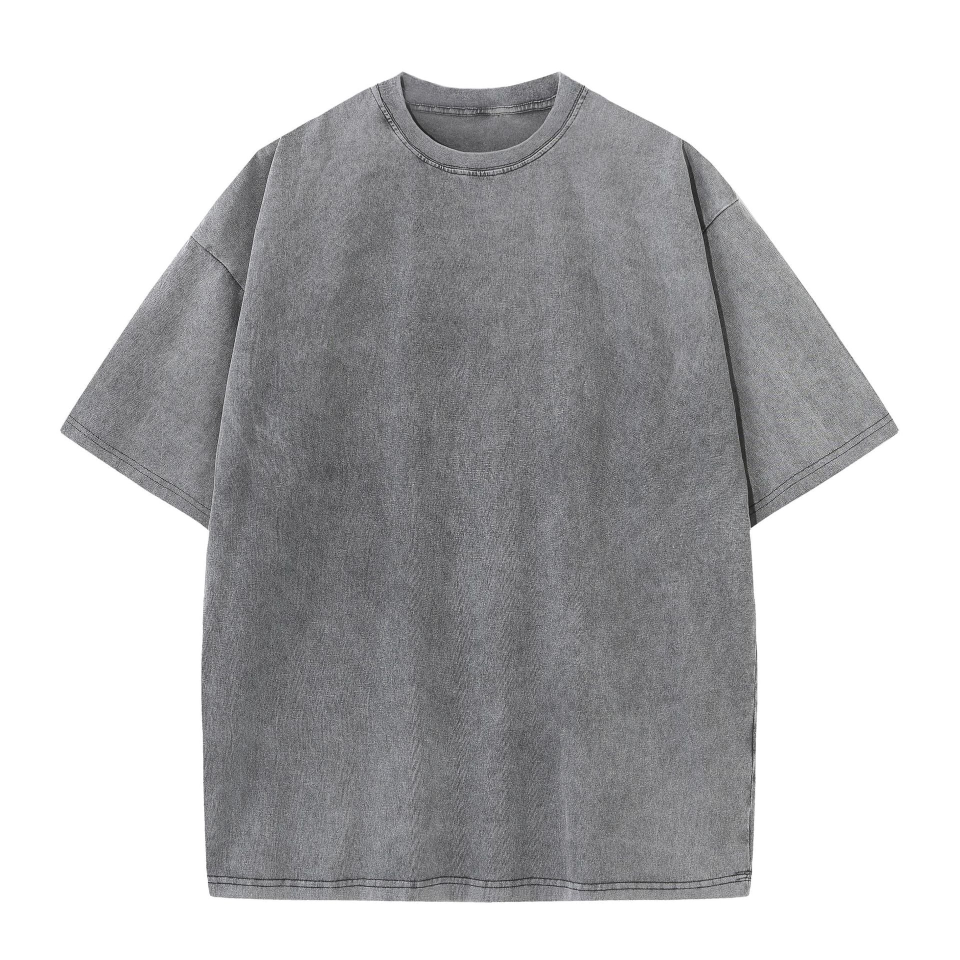 Personalized t Shirt Design 7 Color 230g Pure Cotton Heavyweight Distressed Long Sleeved Short Sleeved T-shirt High Quality