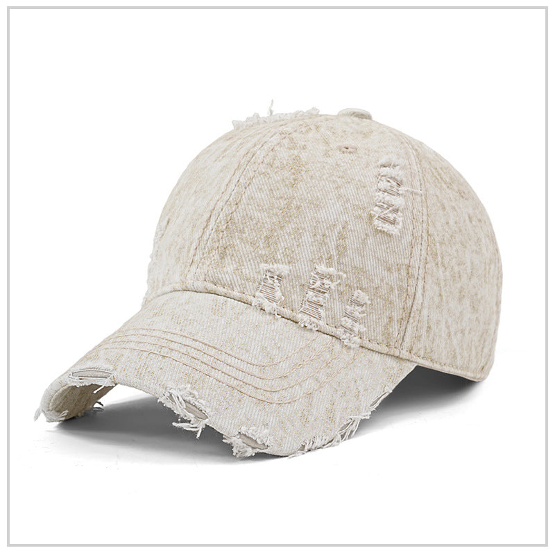 Custom Washed Caps Broke High Quality Fashion New Design Casual Streetwear 100% Cotton Wholesale Screen Printed Caps