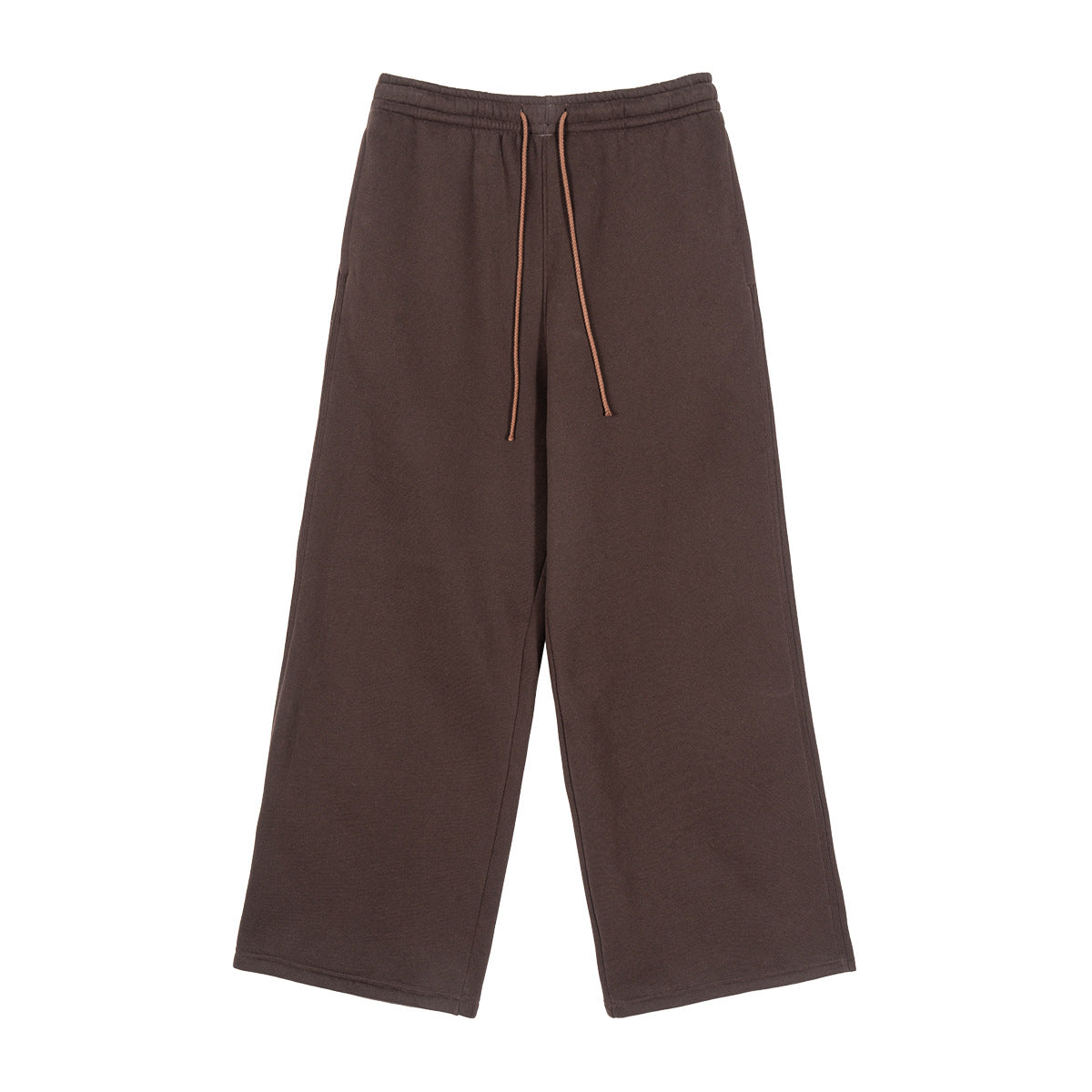 Wholesale Loose Fit Heavyweight Wide Leg Sweatpants for Trendy Brand Autumn Style Men's Casual Sweatpants Lined with Fleece