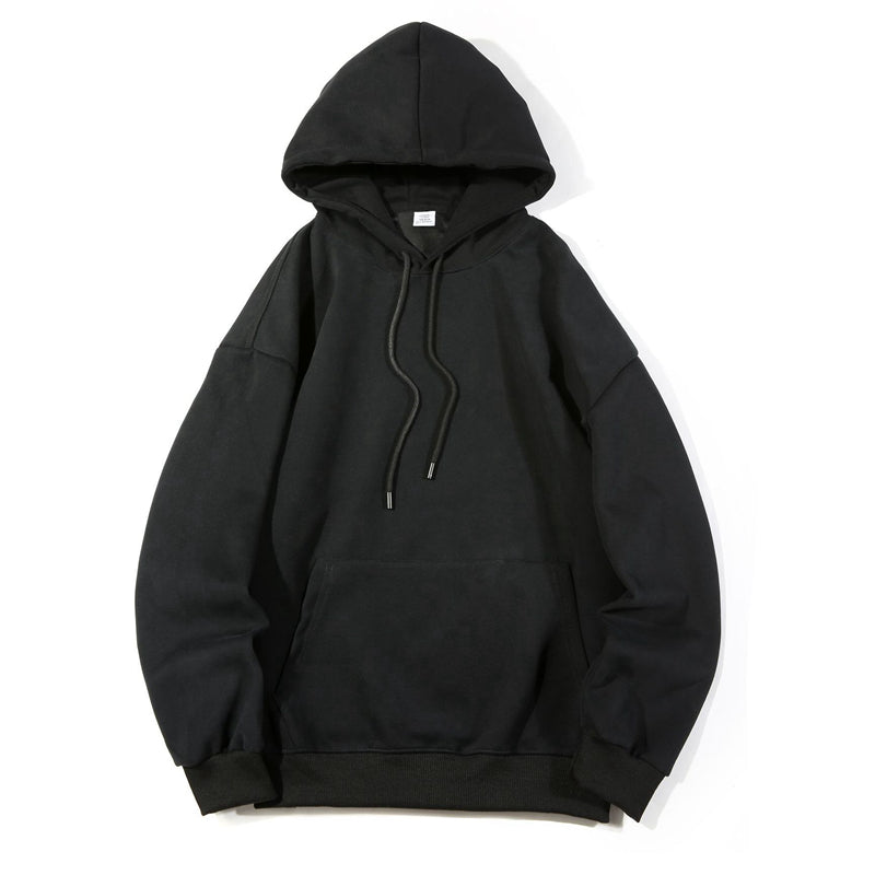 Plus Size Hoodies 300g Heavyweight Men's Hoodies High Quality Blank Drop Shoulder Polyester/Cotton Streetwear Plain Hoodie