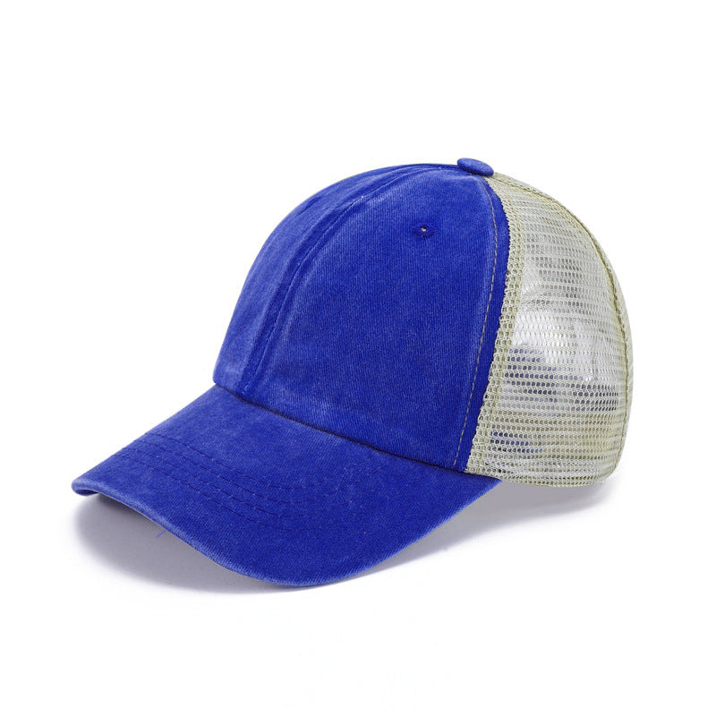 Customized Cap Blank Fashion Breathable Net High Quality Hot Sale Baseball Sport Acid Wase Cotton Embroidery logo Summer Caps