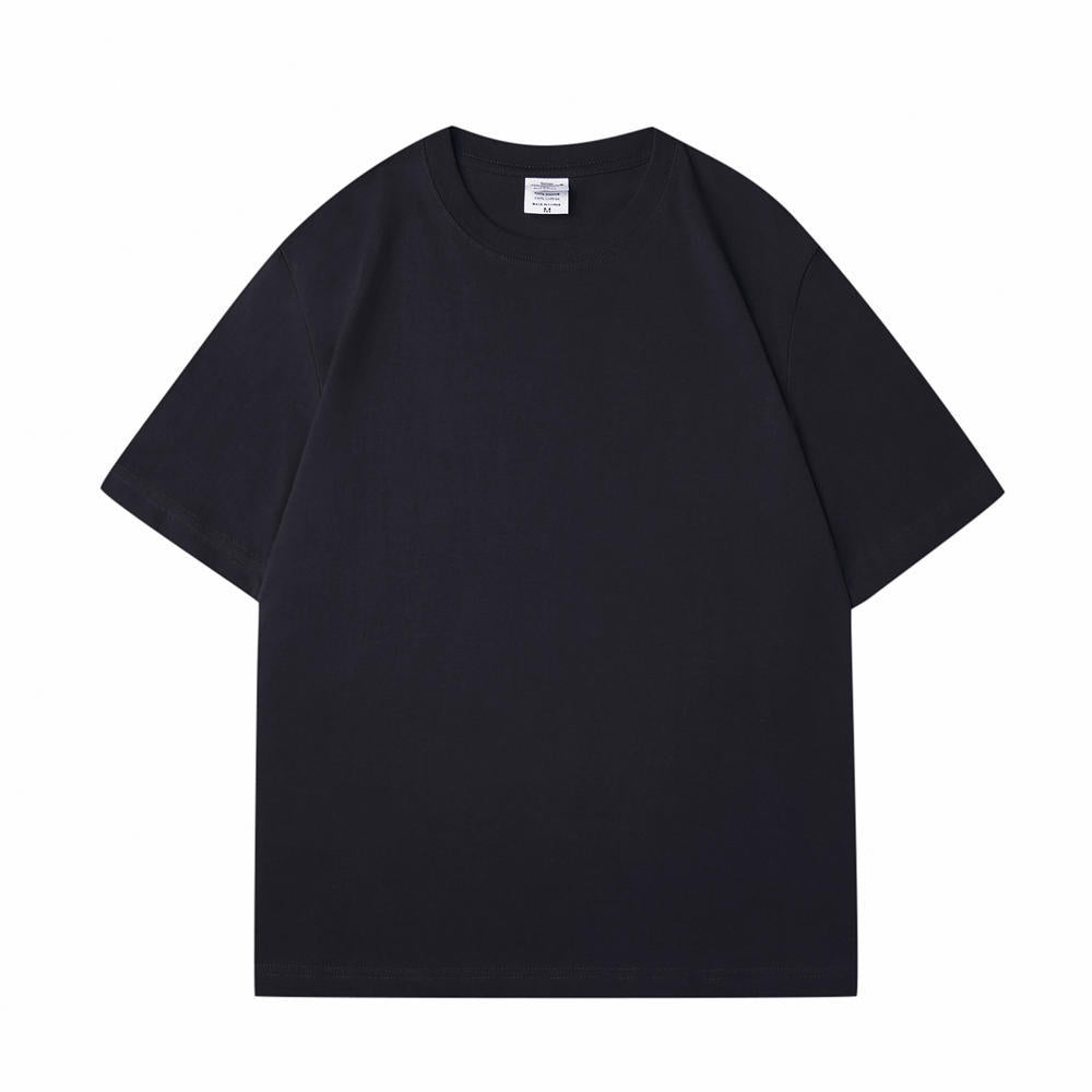 12 Color All Cotton Short Sleeved T-shirt with Loose Shoulder Design and Couple Style t Shirt for  High Quality Personalized