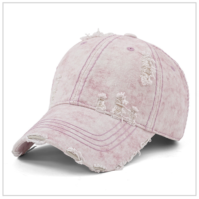Custom Washed Caps Broke High Quality Fashion New Design Casual Streetwear 100% Cotton Wholesale Screen Printed Caps
