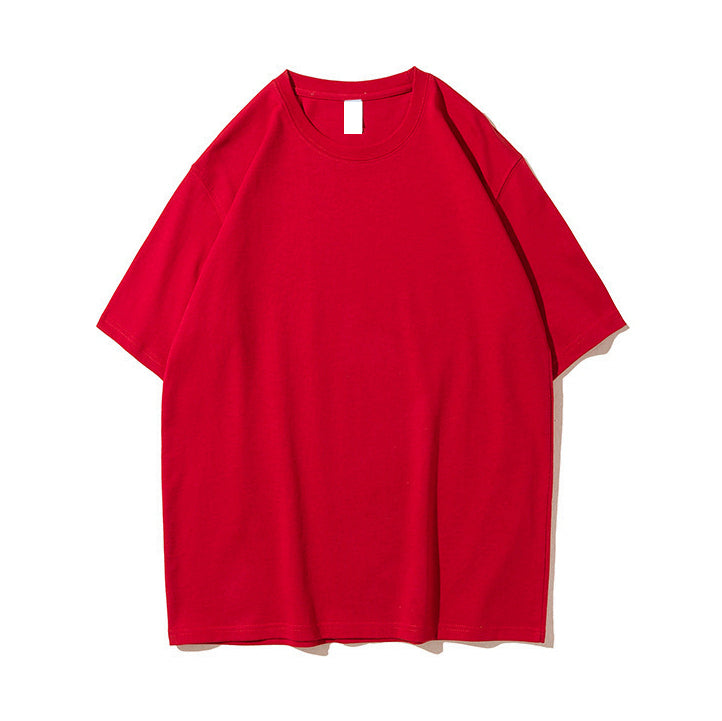 Customized T-shirt That Suits You 30 Colors of 100% Cotton Short Sleeved T-shirt with a Loose Shoulder Design American Style