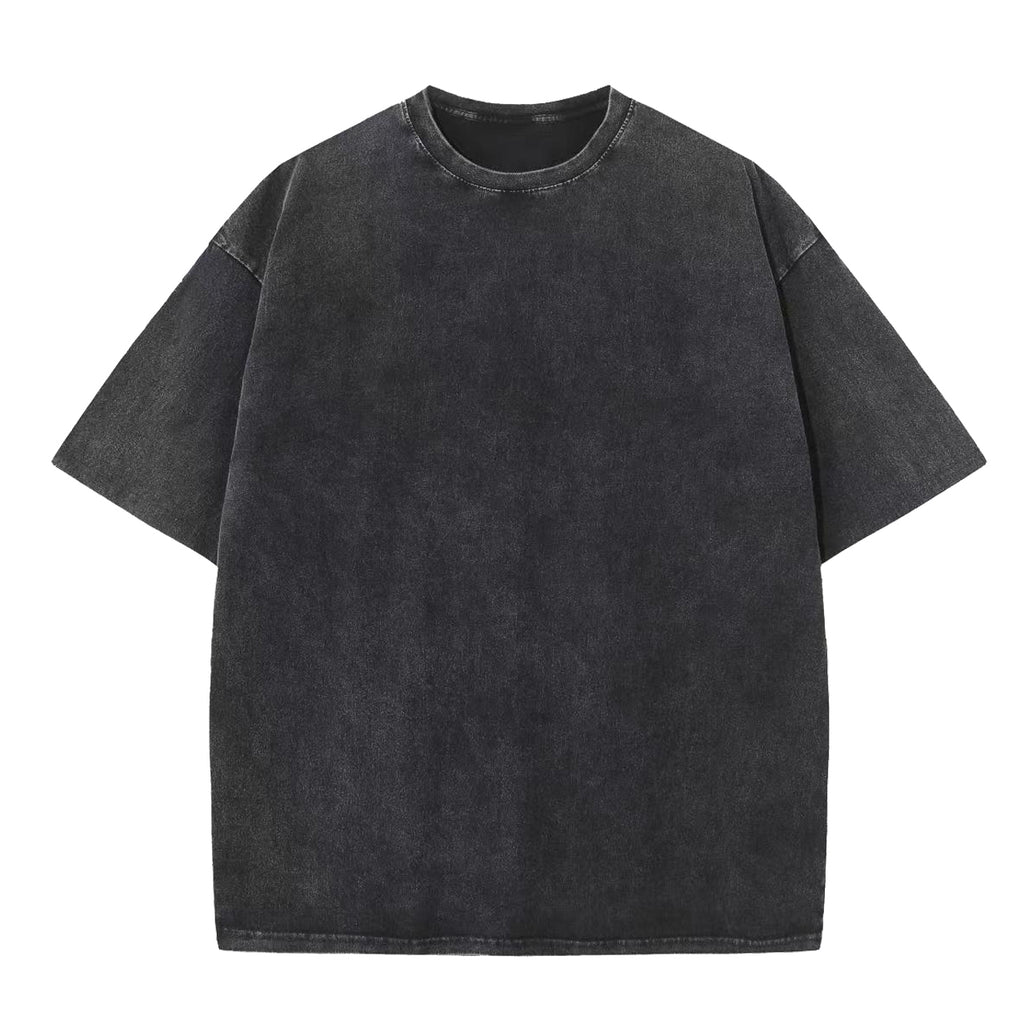 Mens Clothing Heavyweight Blank Custom logo Acid Wash High Quality Round Neck Heavy Cotton Personalized Design Mens Tshirts