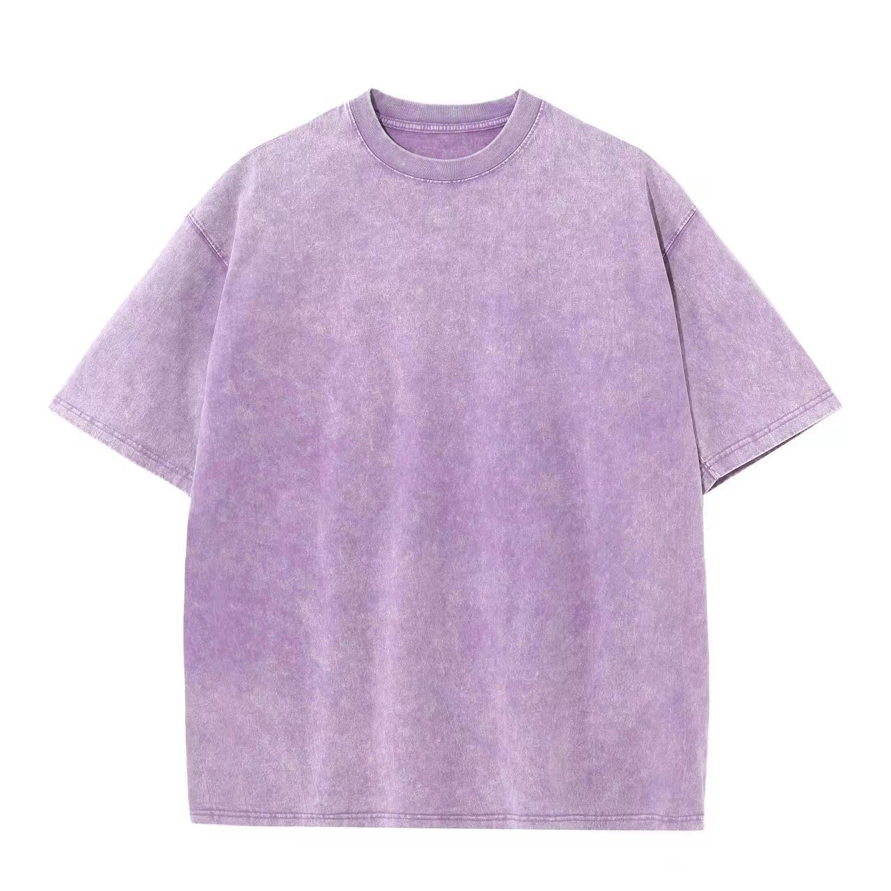 Personalized t Shirt Design 7 Color 230g Pure Cotton Heavyweight Distressed Long Sleeved Short Sleeved T-shirt High Quality