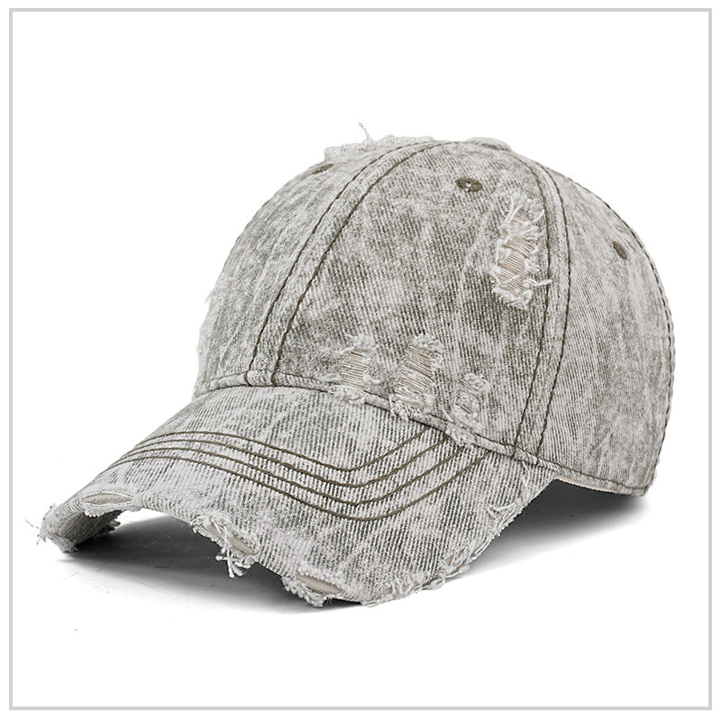 Custom Washed Caps Broke High Quality Fashion New Design Casual Streetwear 100% Cotton Wholesale Screen Printed Caps