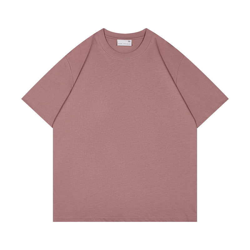 Casual Short Sleeve Men's T-shirts High Quality Pure Color Blank Round Neck Heavy Cotton  Customized Oversized Designer T-shirt