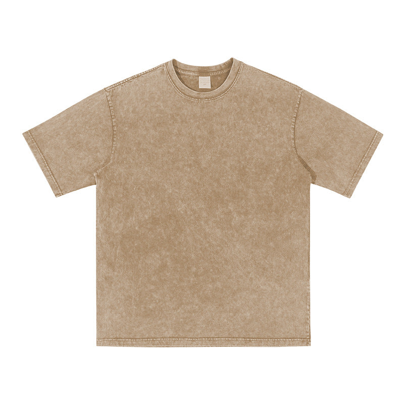 Wholesale Custom Streetwear Heavy Weight Vintage Acid Washed Heavyweight High Quality Fashion Personalized T-shirt