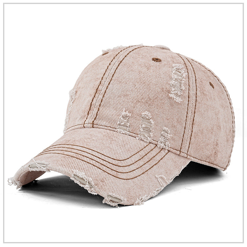 Custom Washed Caps Broke High Quality Fashion New Design Casual Streetwear 100% Cotton Wholesale Screen Printed Caps