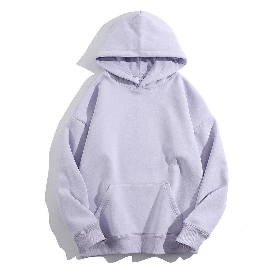 Customize Your Own Exclusive Design 420g Oversized Dropped Shoulder Brushed Heavy Duty Hoodie Plain Pullover Hoodie for Printing