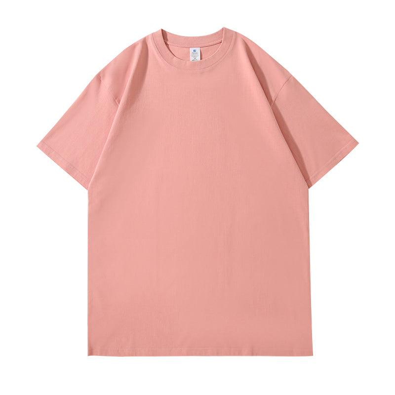 Customized t Shirts 8 Color 230g Pure Cotton Five quarter Sleeve Shoulder less Short sleeved T shirt + Front-sleeve T-shirt