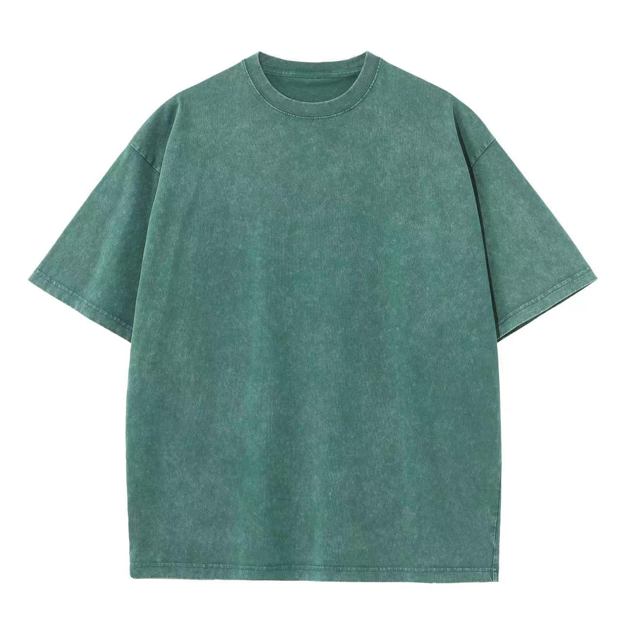 Personalized t Shirt Design 7 Color 230g Pure Cotton Heavyweight Distressed Long Sleeved Short Sleeved T-shirt High Quality