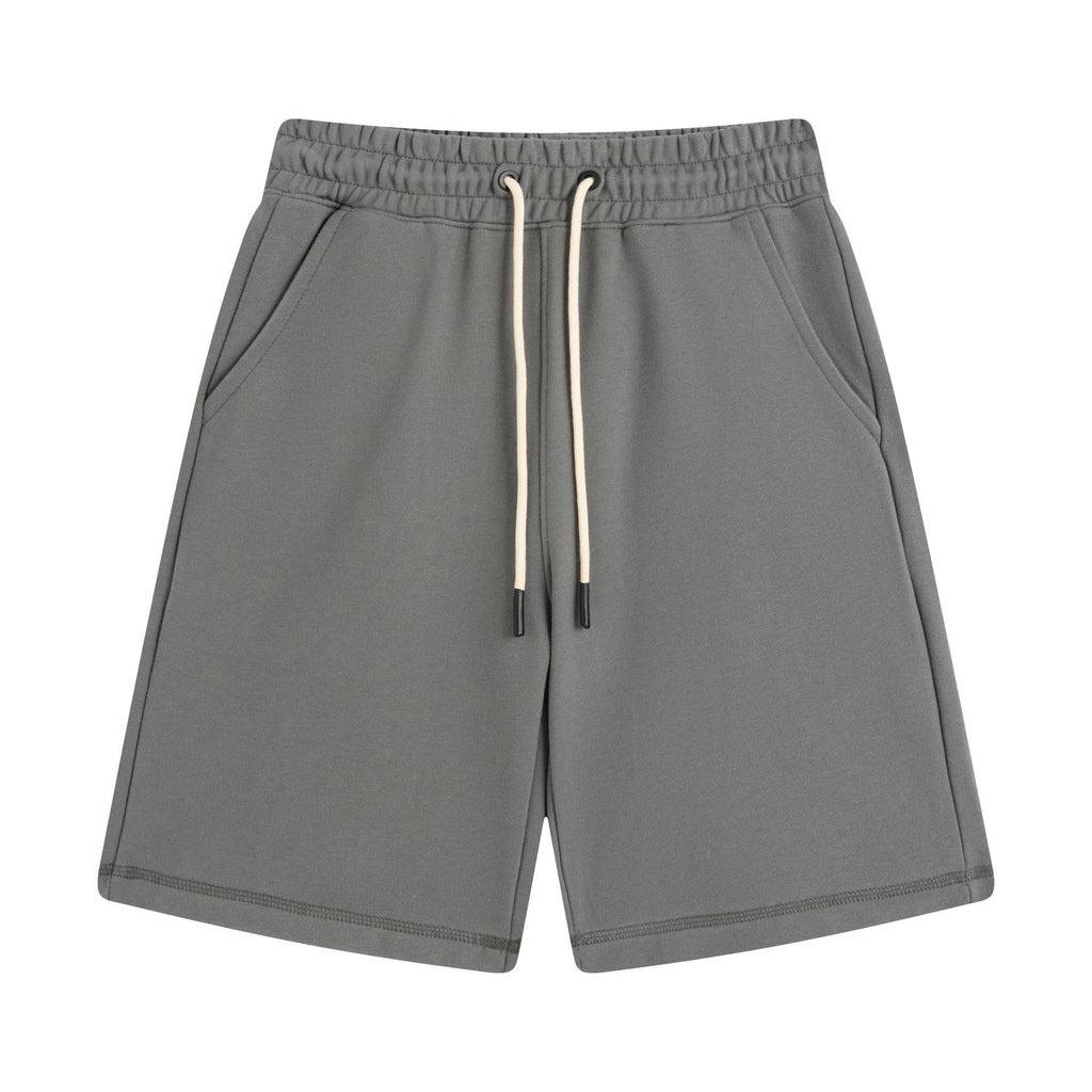 Men's Casual Heavyweight Shorts High Quality Pure Color Custom Design Streetwear Puff Printing Personalized Wholesale Shorts