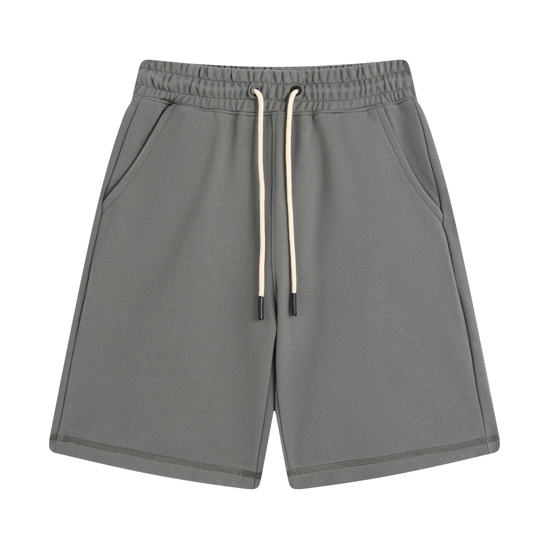 Men's Casual Heavyweight Shorts High Quality Pure Color Custom Design Streetwear Puff Printing Personalized Wholesale Shorts