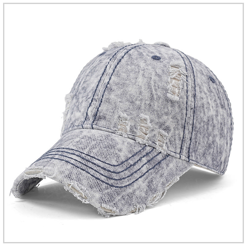 Custom Washed Caps Broke High Quality Fashion New Design Casual Streetwear 100% Cotton Wholesale Screen Printed Caps