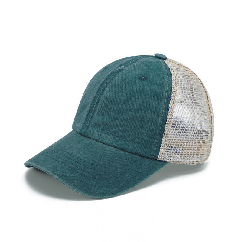 Customized Cap Blank Fashion Breathable Net High Quality Hot Sale Baseball Sport Acid Wase Cotton Embroidery logo Summer Caps