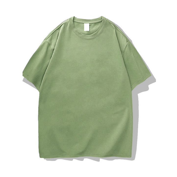 Plus Size Men's Cotton Tshirt Customized High Quality Loose Drop Shoulder Multicolor New Style Streetwear Wholesale Plain Tshirt