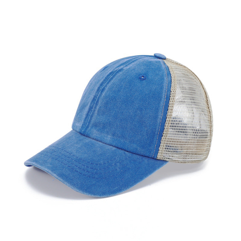 Customized Cap Blank Fashion Breathable Net High Quality Hot Sale Baseball Sport Acid Wase Cotton Embroidery logo Summer Caps