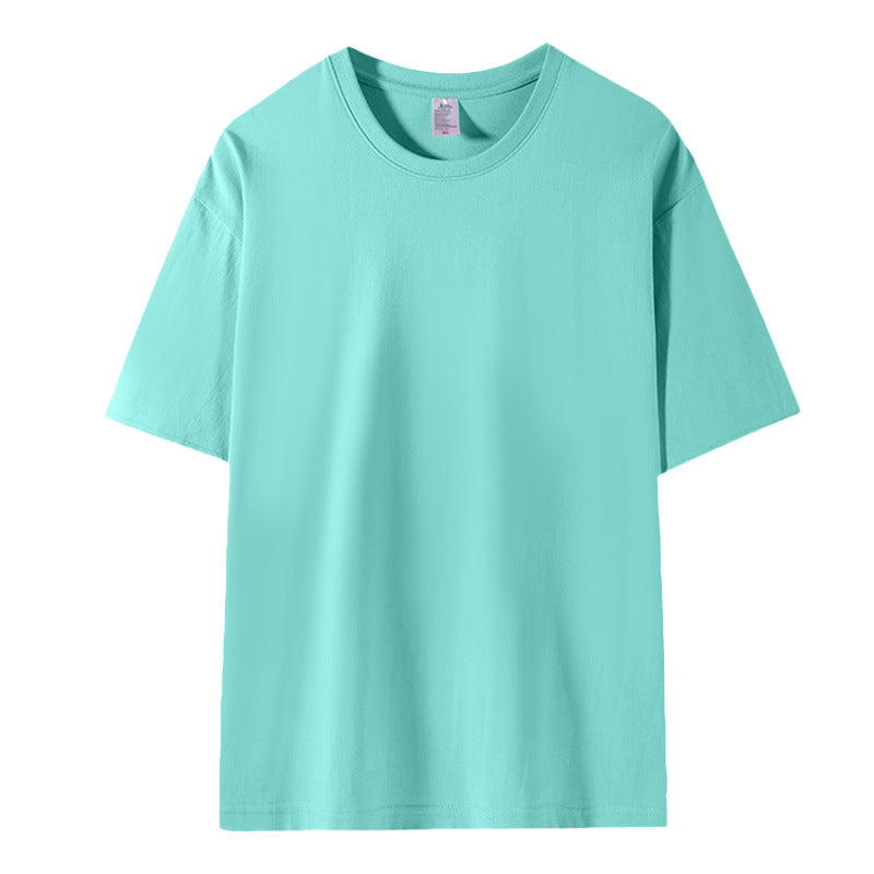 Summer Heavyweight Pure Cotton Long-sleeved T-shirt with Dropped Shoulders Fashion Casual Style t Shirt Design  Printing Custom
