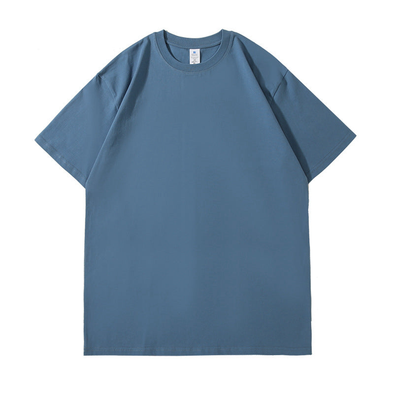 Customized t Shirts 8 Color 230g Pure Cotton Five quarter Sleeve Shoulder less Short sleeved T shirt + Front-sleeve T-shirt