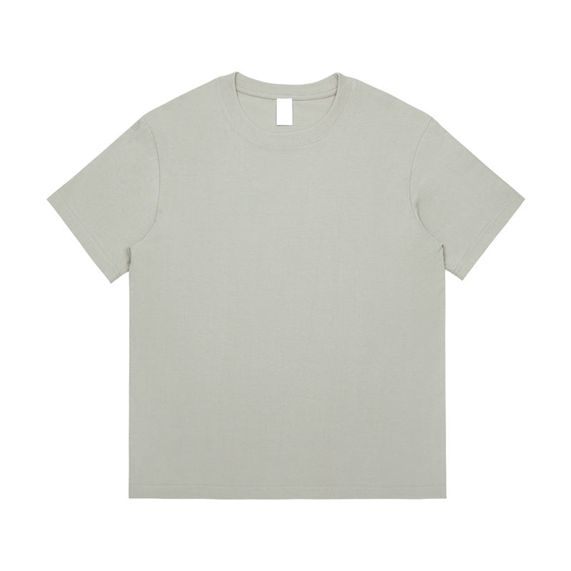 Custom logo t Shirts Black Basic Loose High Quality 230 Gsm Heavy Cotton Plain Short Sleeve Fashion Dtf Transfers for t Shirts