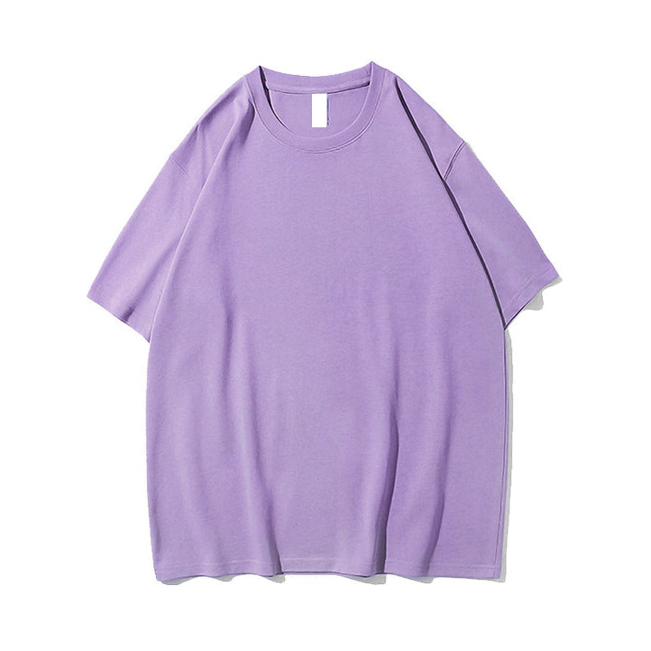 Plus Size Men's Cotton Tshirt Customized High Quality Loose Drop Shoulder Multicolor New Style Streetwear Wholesale Plain Tshirt