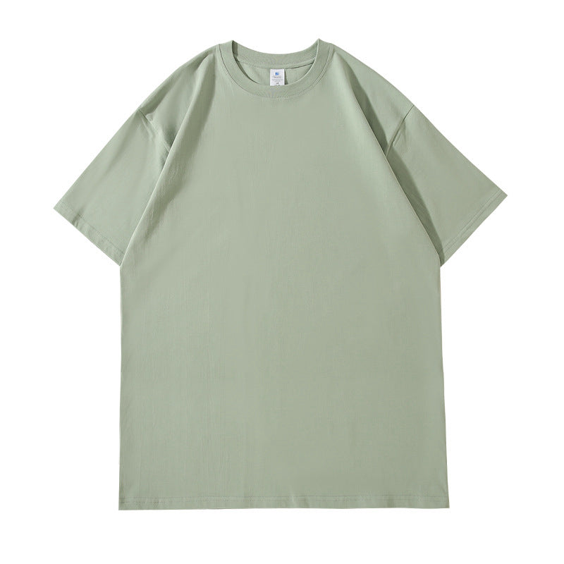 Customized t Shirts 8 Color 230g Pure Cotton Five quarter Sleeve Shoulder less Short sleeved T shirt + Front-sleeve T-shirt
