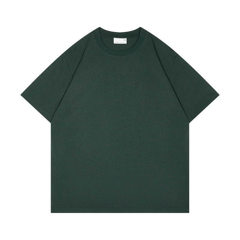 Oversized Men's T-shirts Heavyweight Crewneck Pure Color 100% Cotton Summer Short Sleeve Unisex High Quality Wholesale t Shirts