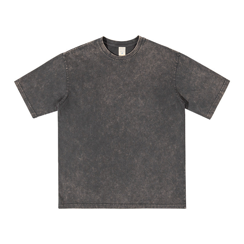 Men's Summer T-shirts Custom Puff Printing New Design High Quality Blank Washed Streetwear Wholesale Dtf Transfers for t Shirts
