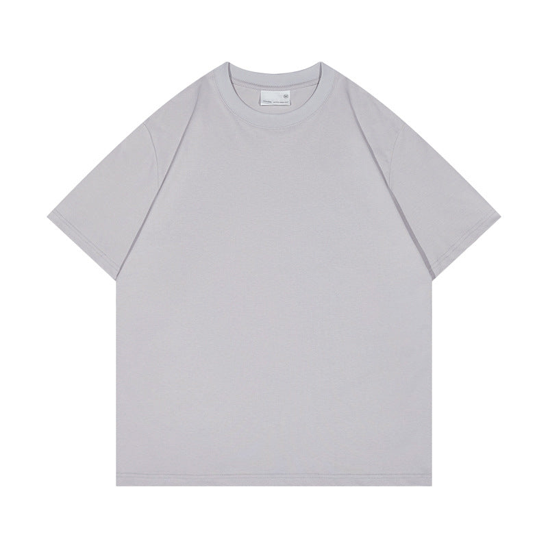 Oem Customized t Shirts Summer Casual 17 Color Cotton Short Sleeved T-shirt with Loose Shoulder Design Unisex Anufacturer