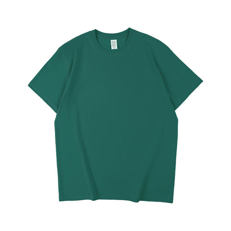 High Quality 220g Tshirt Custom New Design 100% Cotton Multi Color Loose Streetwear Wholesale Heat Transfers for T-shirts