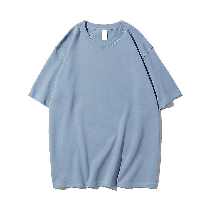 Men's Cotton T-shirt Loose Custom Round Neck Blank Drop Shoulder T-shirt High Quality New Design Streetwear t Shirt Printing