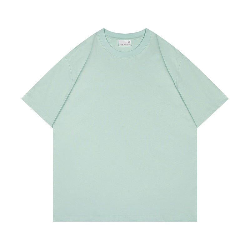 Oem Customized t Shirts Summer Casual 17 Color Cotton Short Sleeved T-shirt with Loose Shoulder Design Unisex Anufacturer