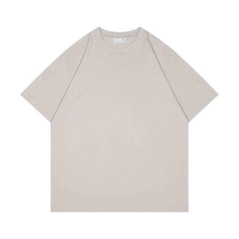 Oversized Men's T-shirts Heavyweight Crewneck Pure Color 100% Cotton Summer Short Sleeve Unisex High Quality Wholesale t Shirts
