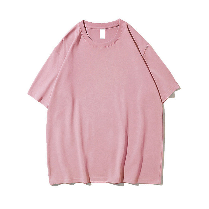Men's Cotton T-shirt Loose Custom Round Neck Blank Drop Shoulder T-shirt High Quality New Design Streetwear t Shirt Printing