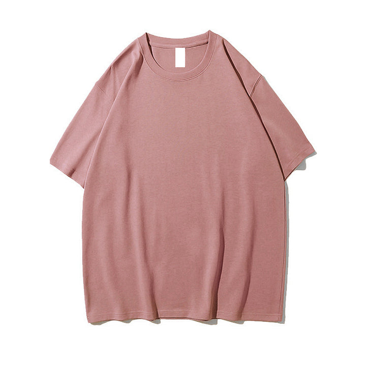 100% Cotton Basic Tshirt High Quality Multi Color Custom logo Drop Shoulder T-shirt Wholesale Streetwear O-neck Plain t Shirt