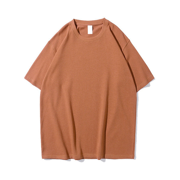 Oversized Tshirt Casual Drop Shoulder Custom Distressed Embroidery 100% Cotton O-neck Streetwear High Quality Plain t Shirt