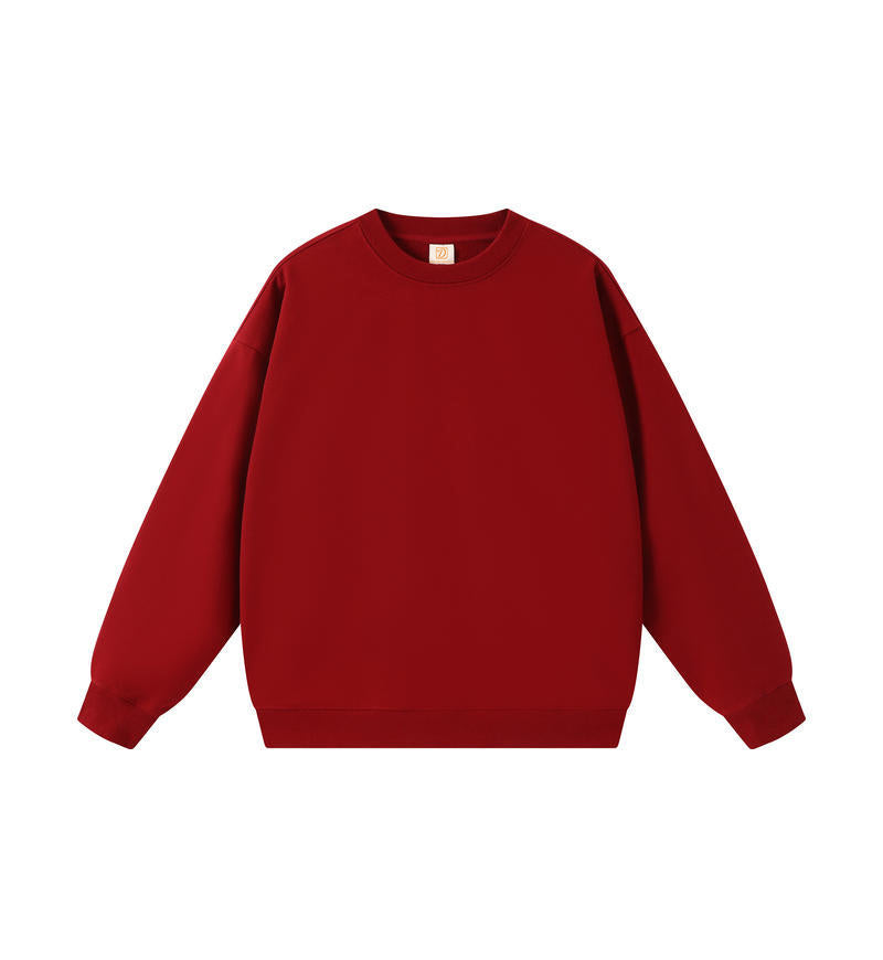 Heavyweight Blank Pullover Hoodie Custom Crew Neck High Quality Pure Color Streetwear French Terry Mens Hoodies and Sweatshirts