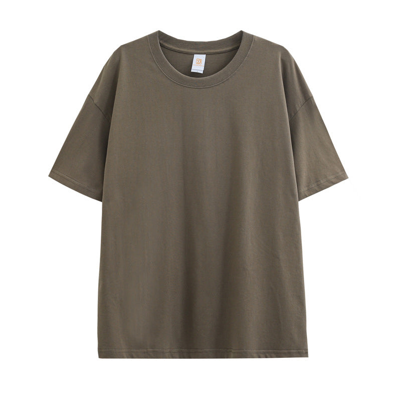 Boxy Short Sleeve Drop Shoulder Round Neck Hip Hop Fashionable Custom logo Streetwear Wholesale Hoodies for Men