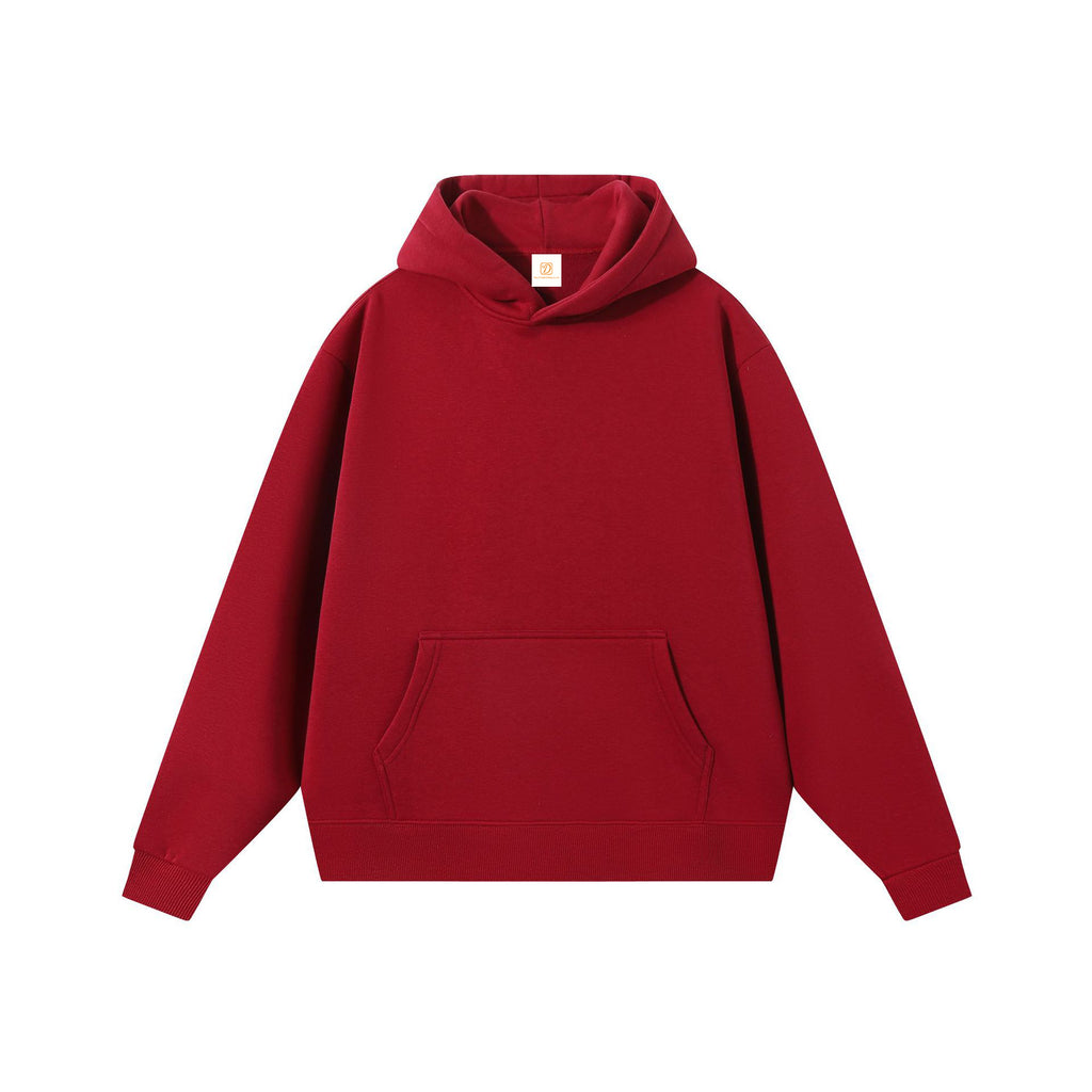 Wholesale Custom Hoodies Black High Quality Streetwear Oversized Fleece Drop Shoulder Distressed Screen Printed Men's Hoodies