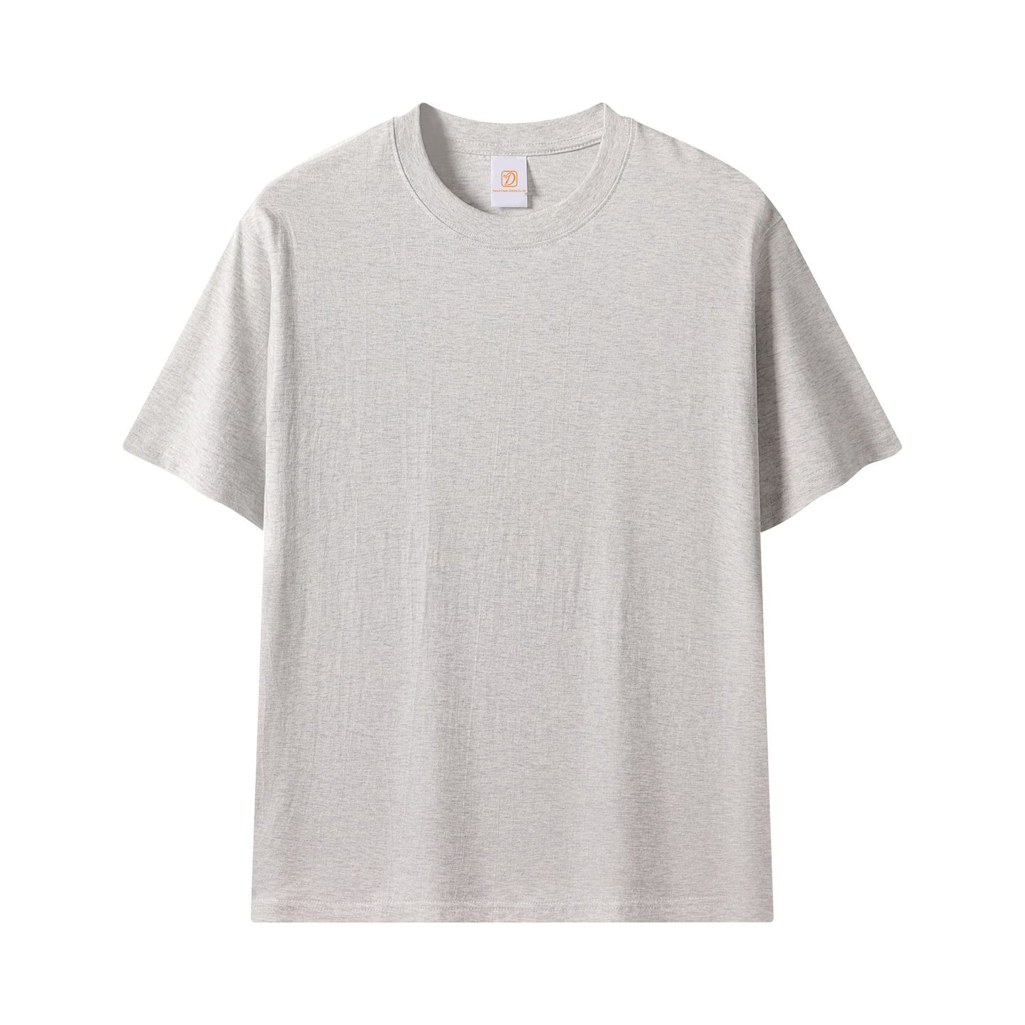 High Quality 100% Cotton T-shirt Blank Round Neck Heavyweight Oversized Pure Color Distressed Embroidery t Shirt for Men