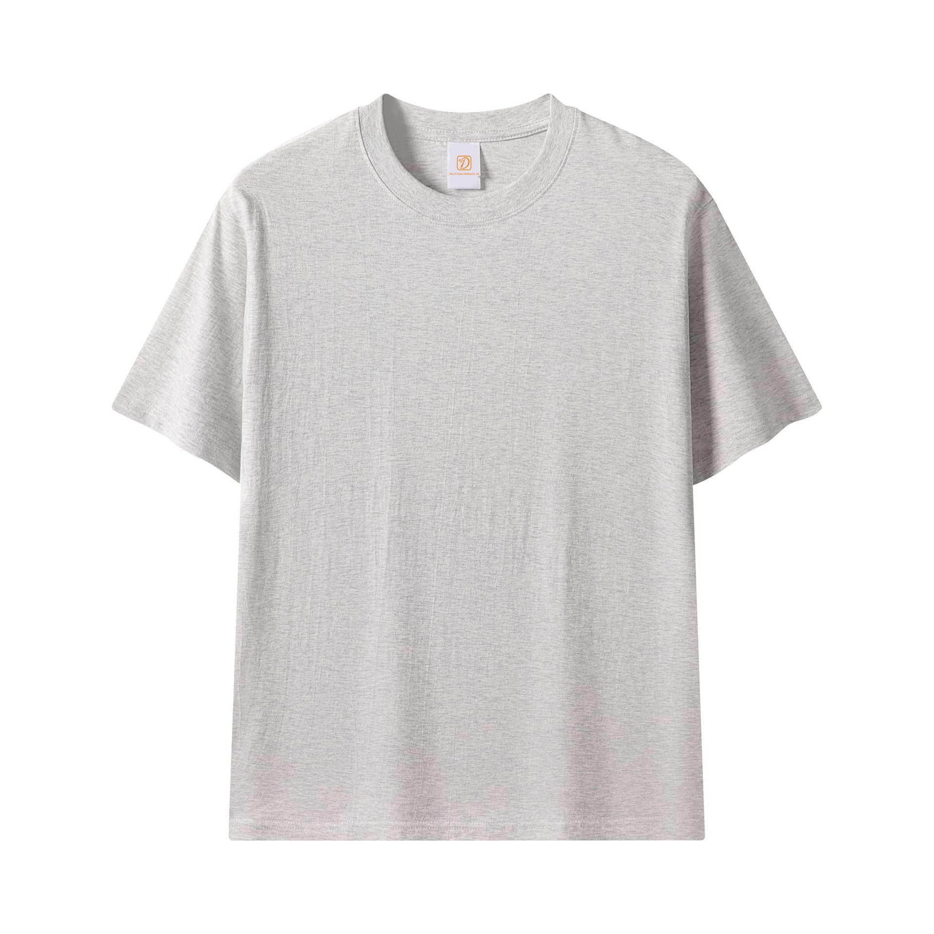 High Quality 100% Cotton T-shirt Blank Round Neck Heavyweight Oversized Pure Color Distressed Embroidery t Shirt for Men