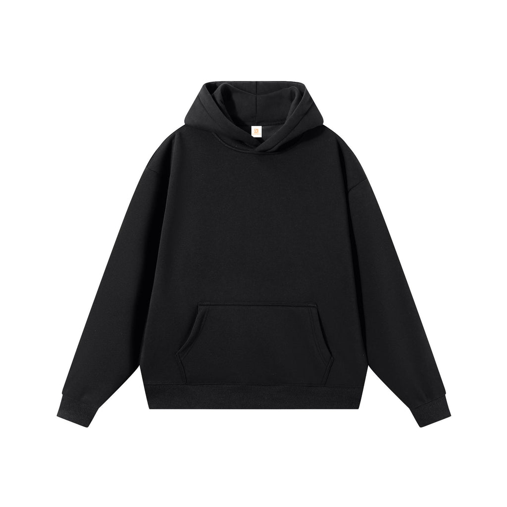 Heavyweight Hoodie Custom Distressed Embroidery Pure Color Streetwear Blank Pullover Unisex High Quality Hoodie Manufacturers